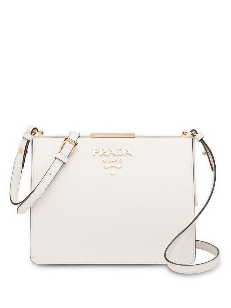 Prada light frame shoulder bag - White