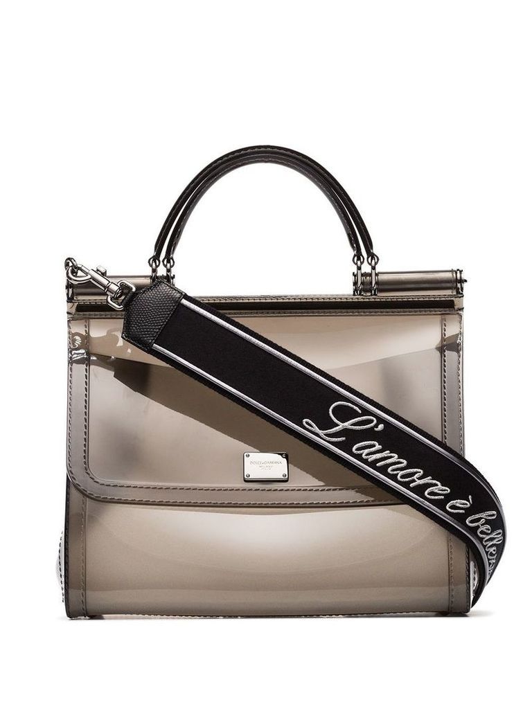 Dolce & Gabbana Sicily Transparent Shoulder Bag - Grey