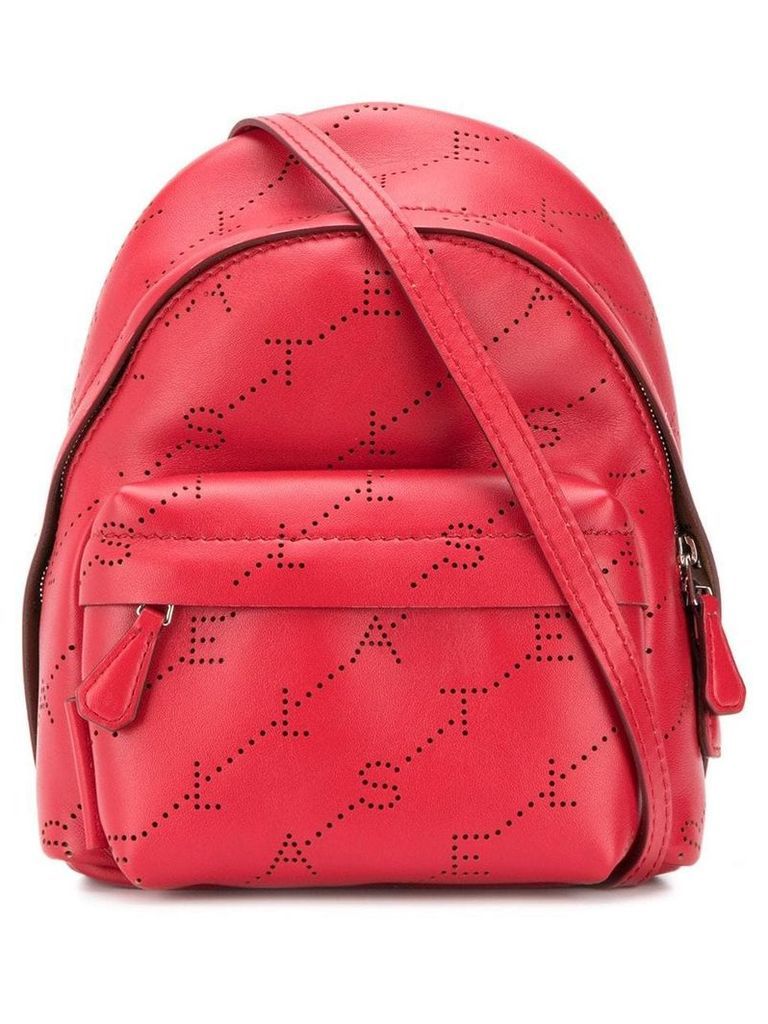 Stella McCartney mini monogram backpack - Red
