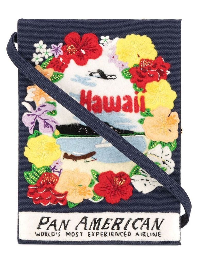 Olympia Le-Tan Hawaii book clutch - Blue