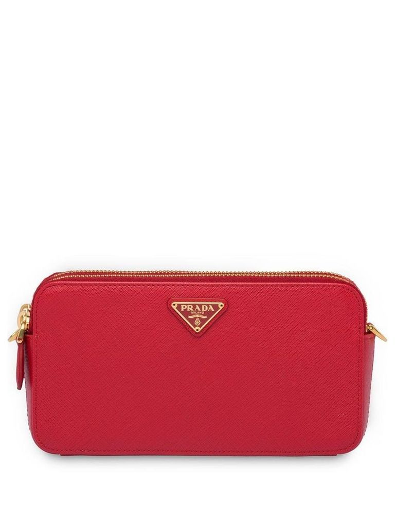 Prada Saffiano leather mini shoulder bag - Red
