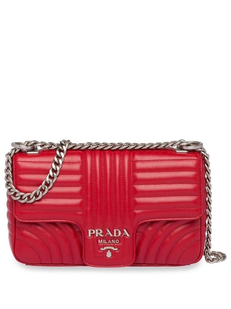 Prada Prada Diagramme shoulder bag - Red