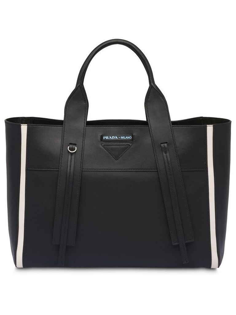 Prada Ouverture large leather bag - Black