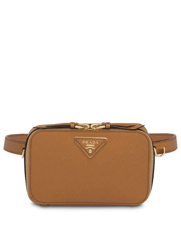 Prada Saffiano leather belt bag - Brown