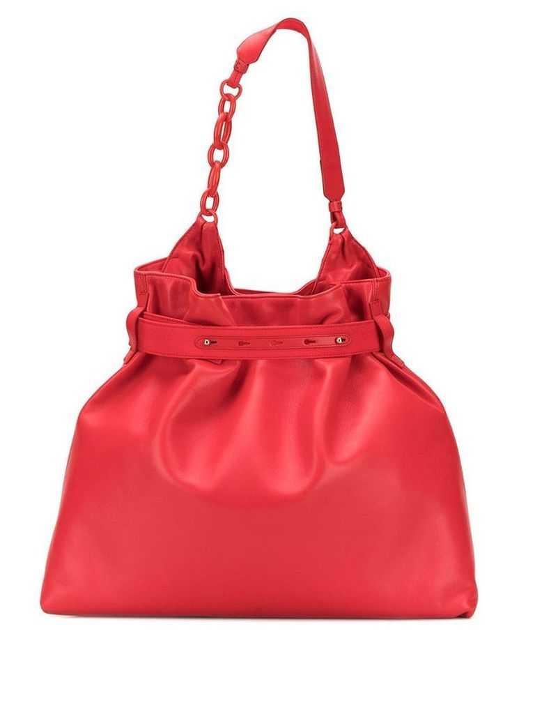 LANVIN chain detail tote - Red