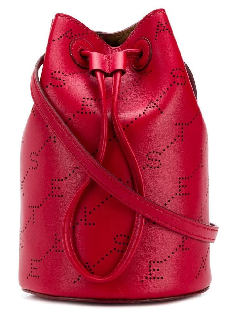Stella McCartney logo bucket bag - Red