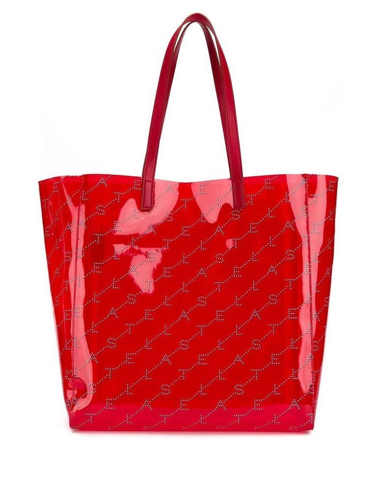 Stella McCartney logo tote bag - Red
