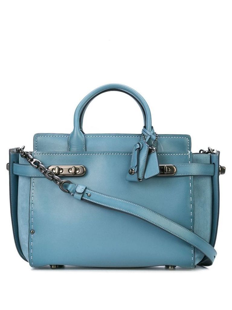 Coach Double Swagger tote - Blue
