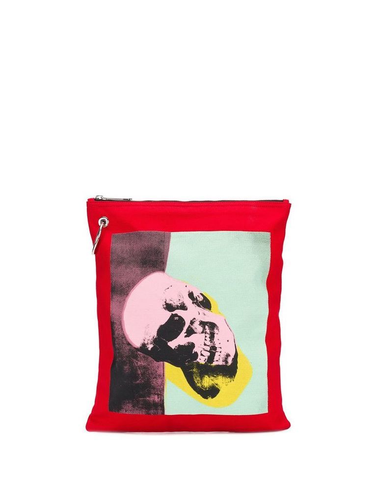 Calvin Klein 205W39nyc Calvin Klein x Andy Warhol skull print pouch -