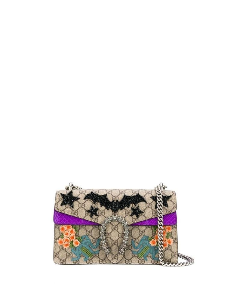 Gucci Dionysus GG embellished shoulder bag - Brown