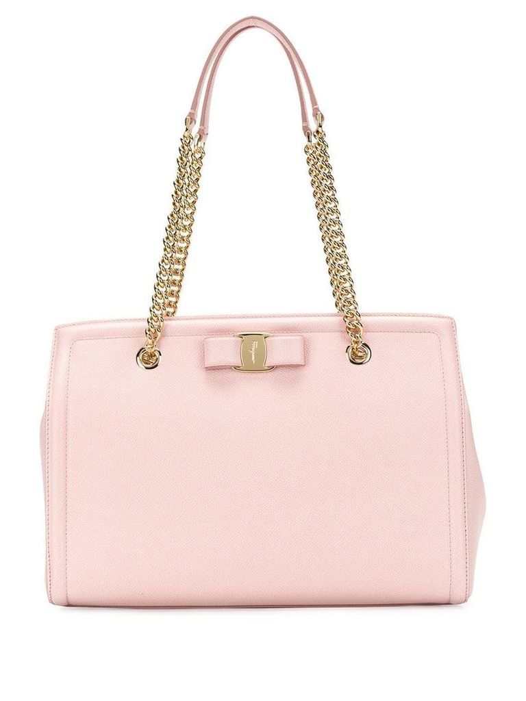 Salvatore Ferragamo Vara bow shopper bag - Pink