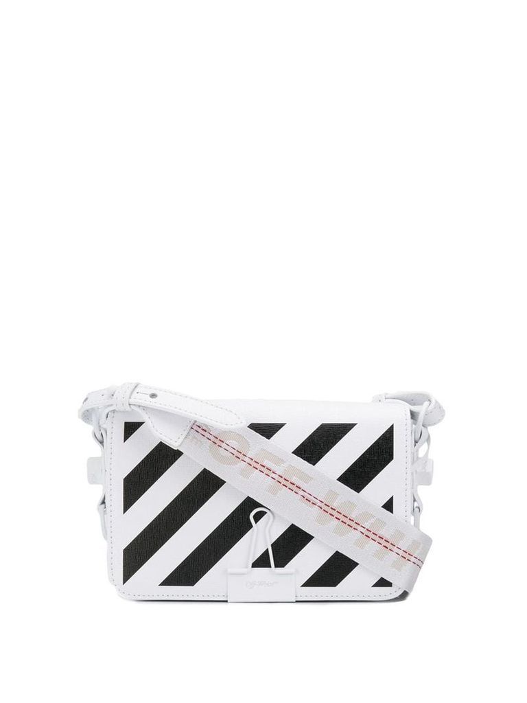 Off-White mini Diagonal Binder clip bag