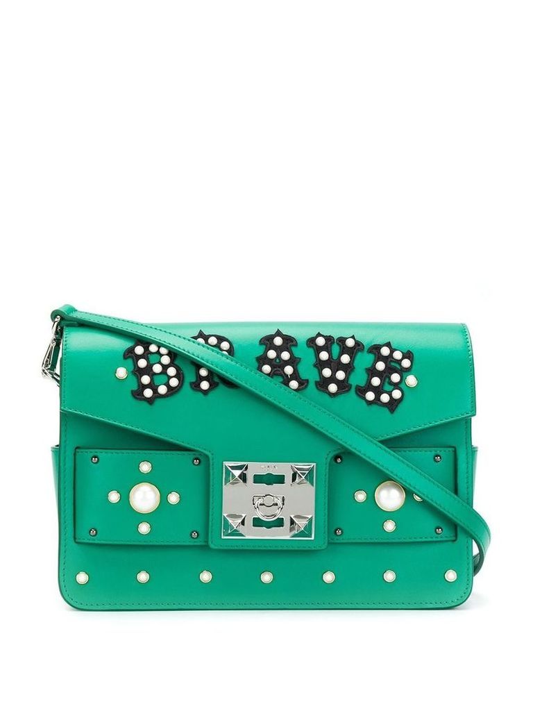 Salar embellished satchel - Green