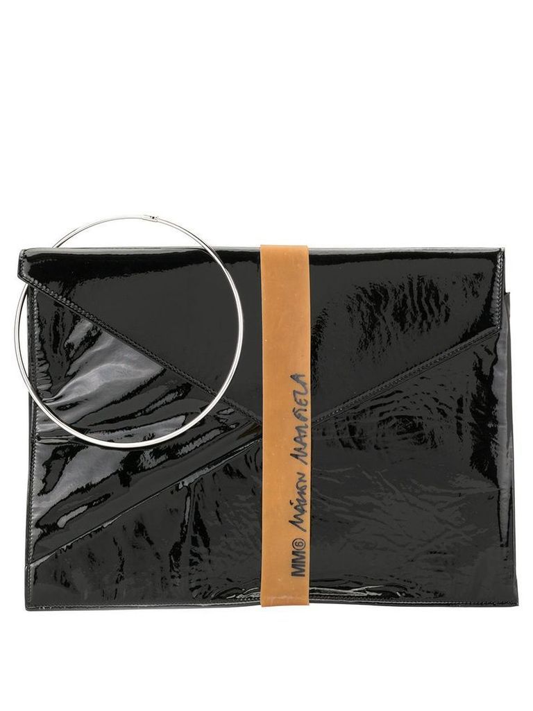 Mm6 Maison Margiela Rubber Band clutch bag - Black