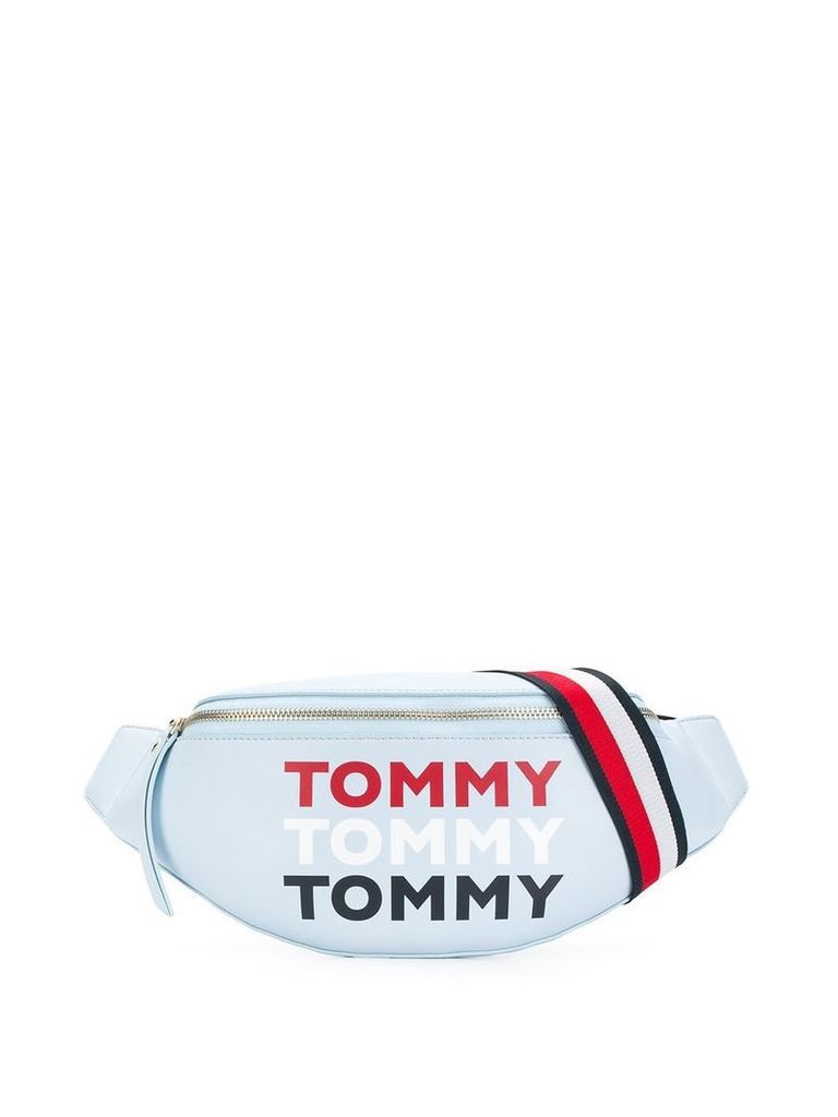 Tommy Hilfiger logo print bum bag - Blue