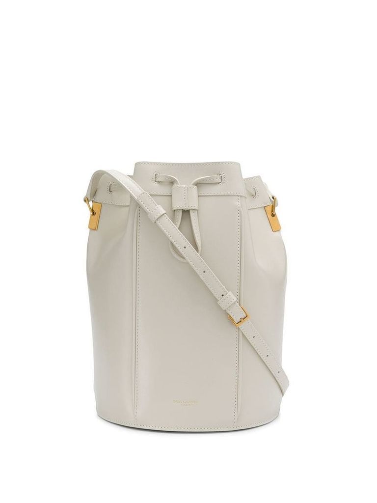 Saint Laurent medium Talitha bucket bag - White
