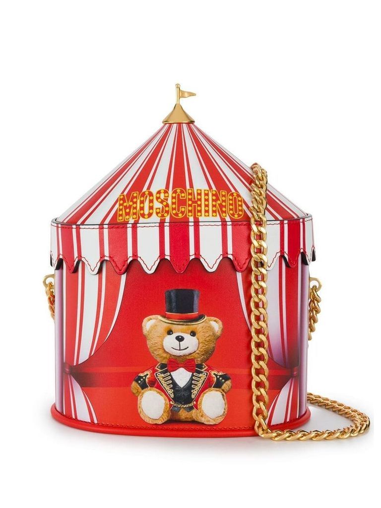 Moschino circus bucket bag - Red