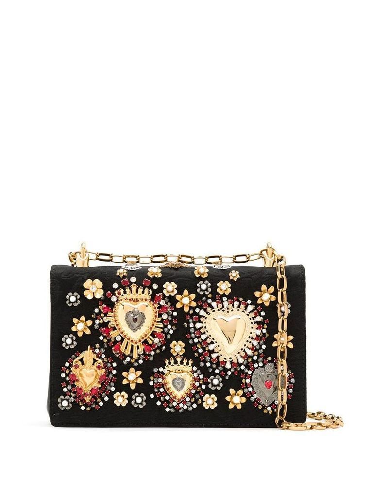 Dolce & Gabbana Devotion embellished shoulder bag - Black