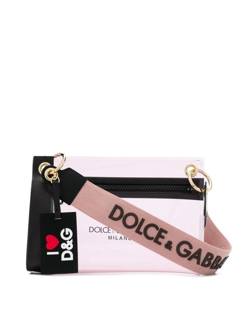 Dolce & Gabbana logo print clutch - PINK