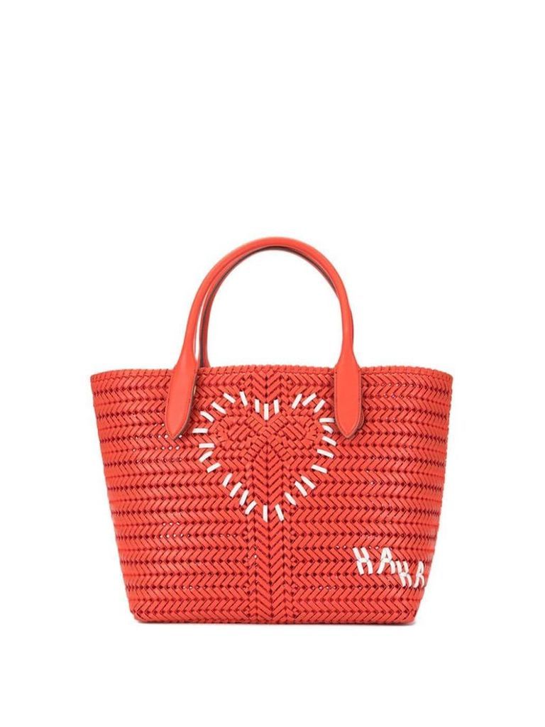 Anya Hindmarch large Heart Neeson tote - Red