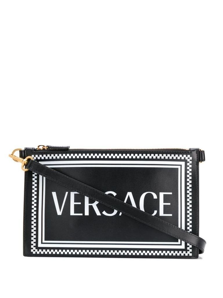 Versace 90's vintage logo clutch bag - Black