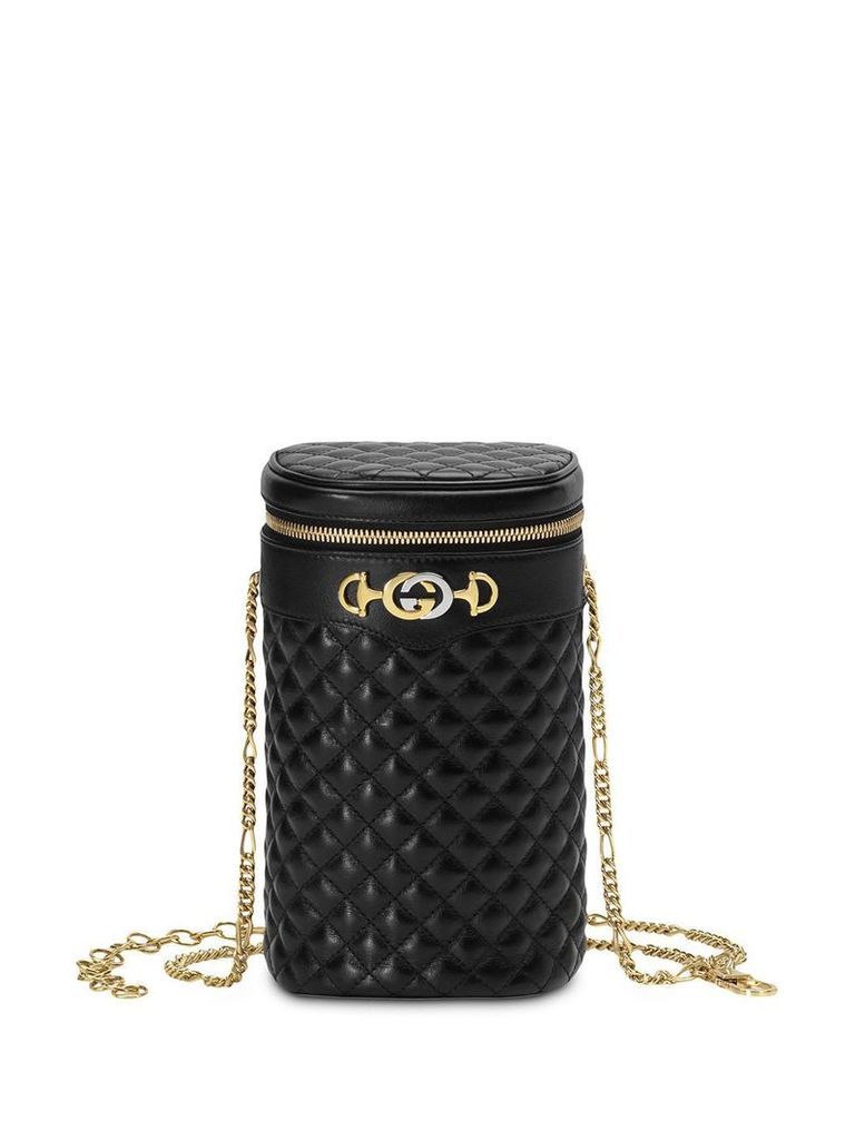 Gucci Zumi cylindrical shoulder bag - Black