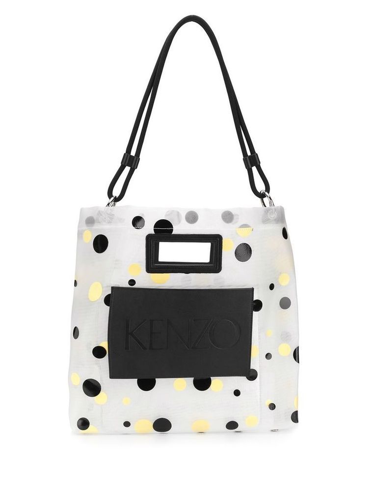 Kenzo polka dot tote - White