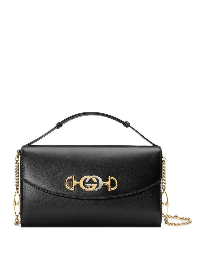 Gucci Zumi smooth leather small shoulder bag - Black