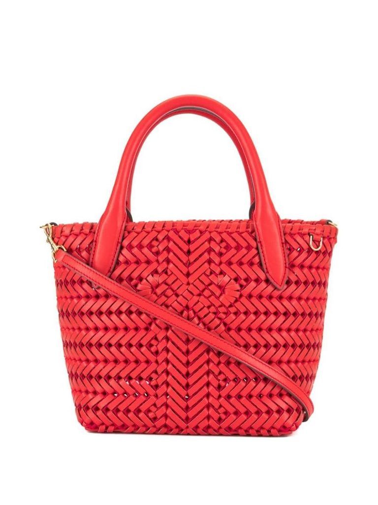 Anya Hindmarch woven mini tote - Red