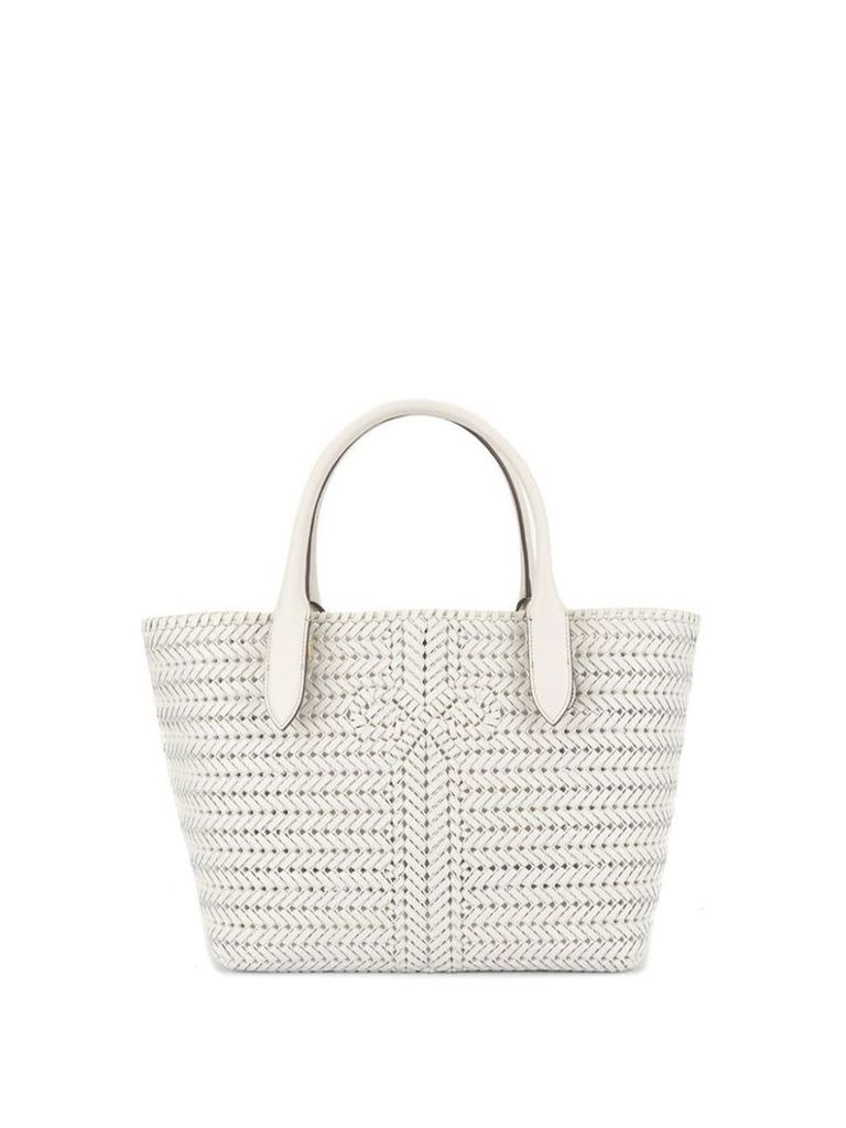 Anya Hindmarch woven tote - White