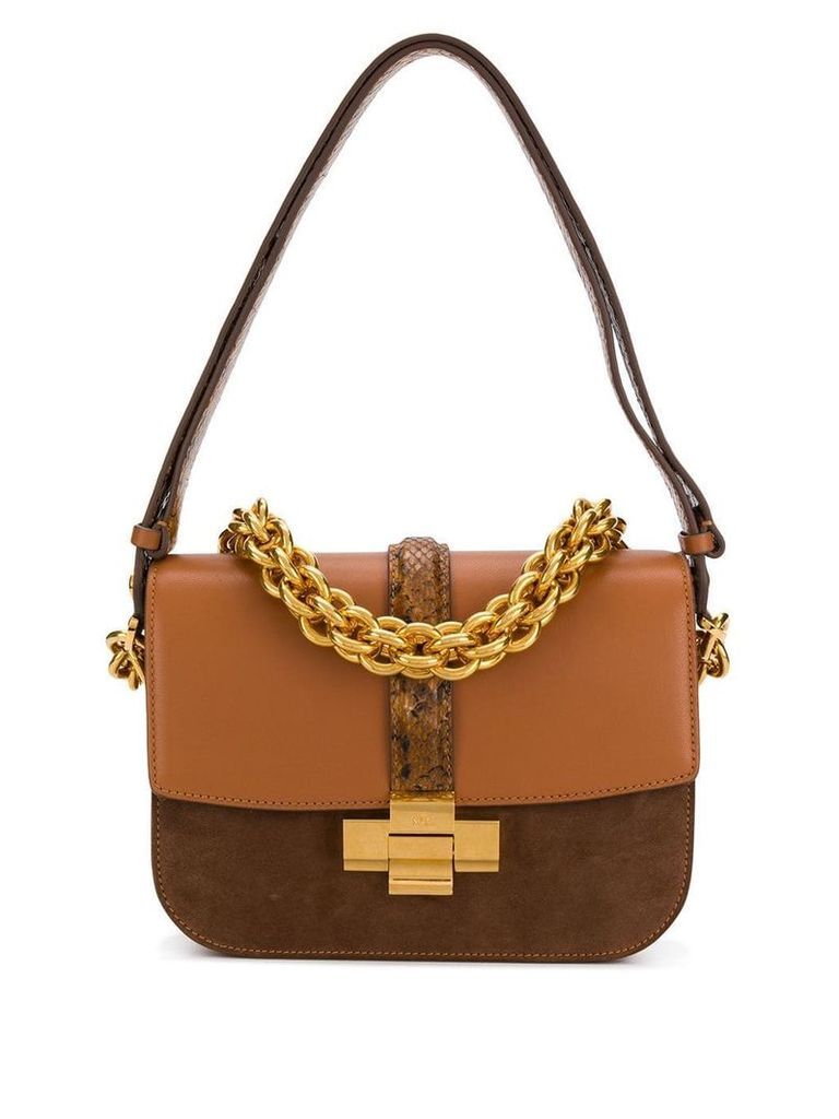 Nº21 chain shoulder bag - Brown