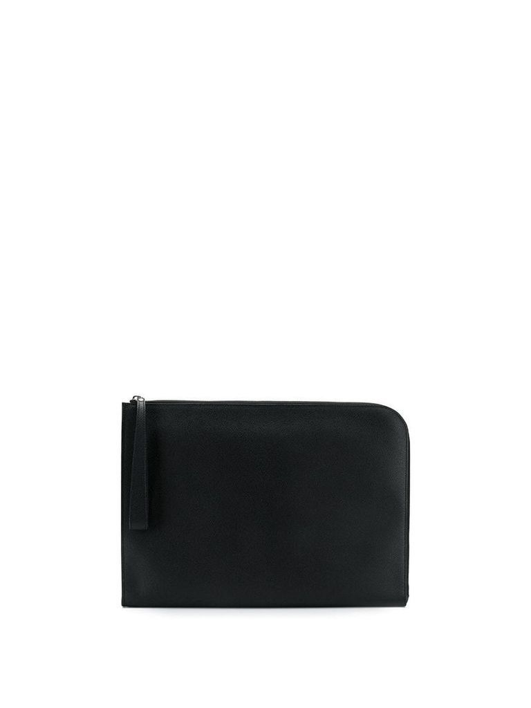 Valextra zipped laptop bag - Black