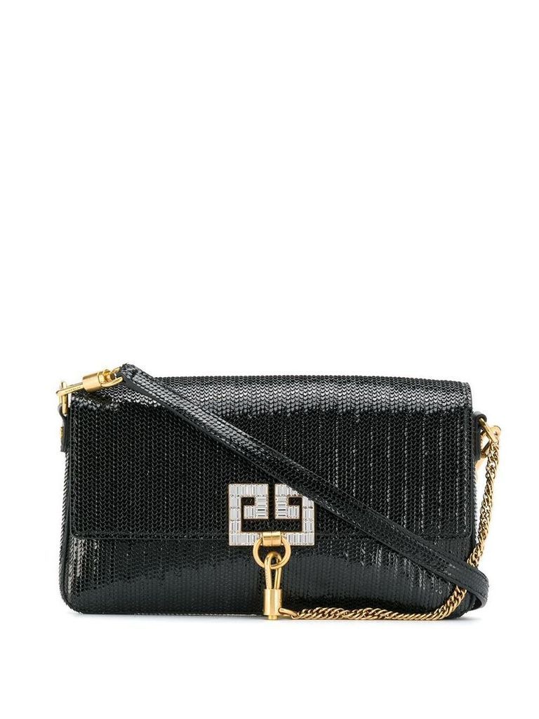 Givenchy snakeskin effect charm bag - Black