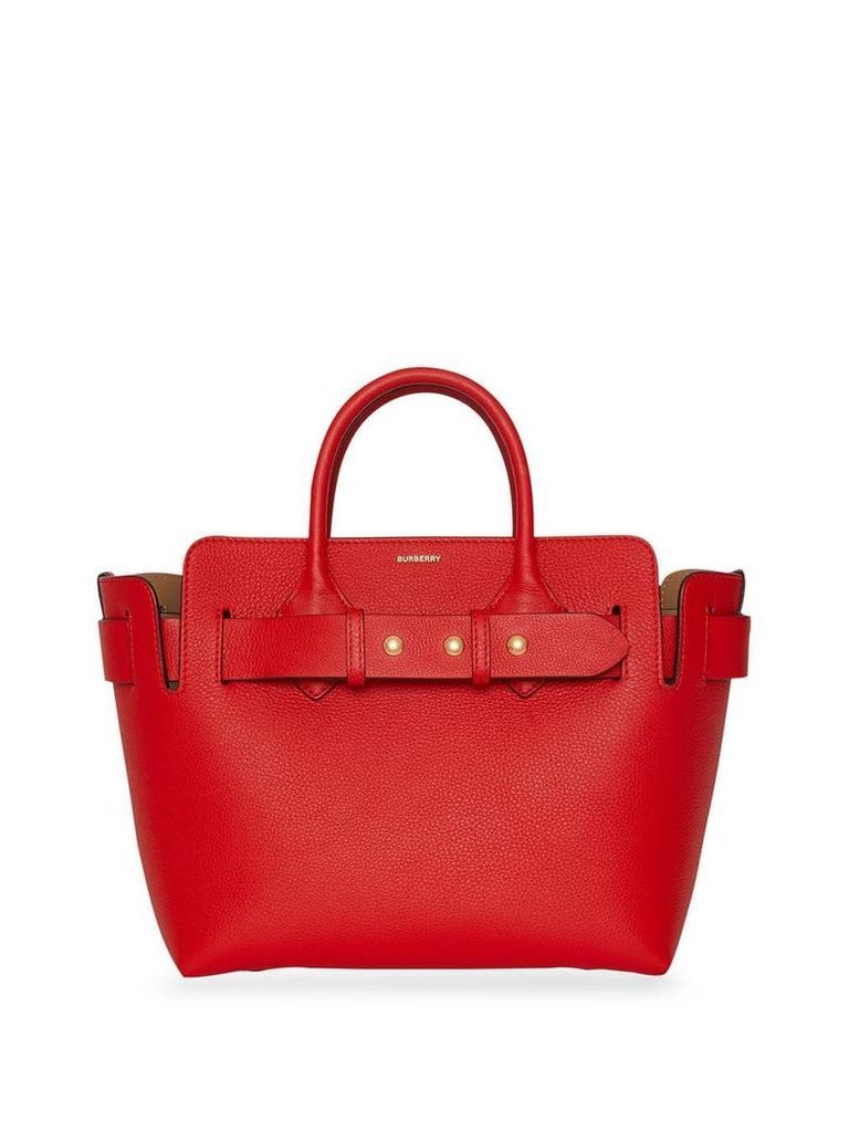Burberry The Small Leather Triple Stud Belt Bag - Red