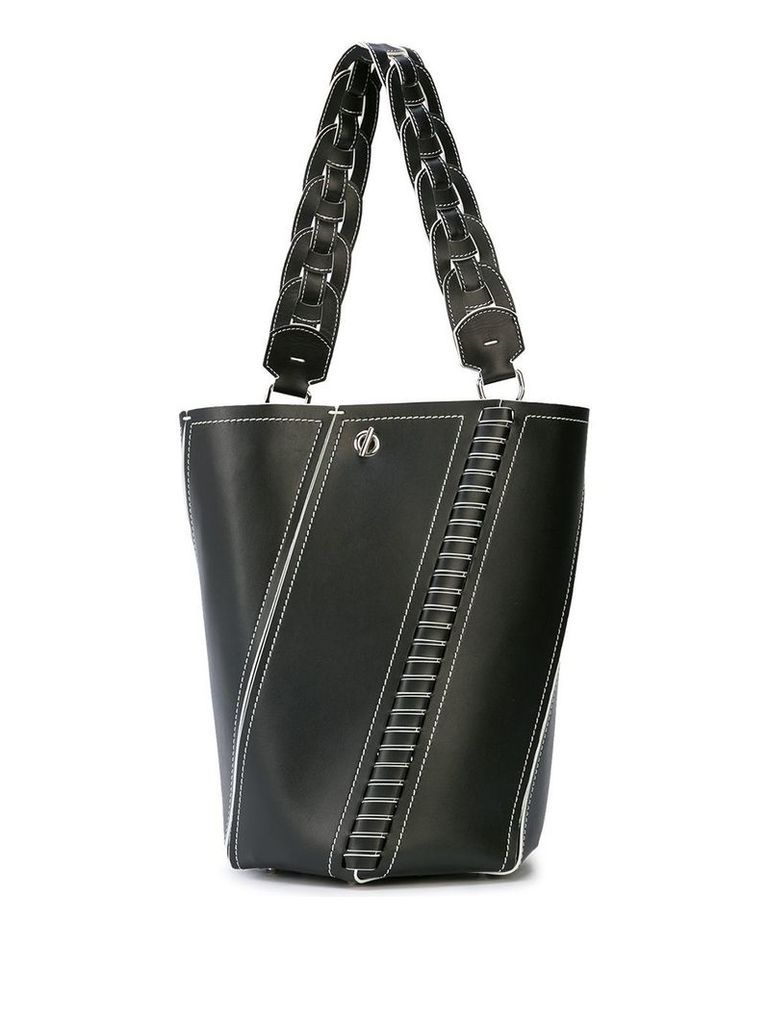 Proenza Schouler Whipstitch Medium Hex Bucket Bag - Black
