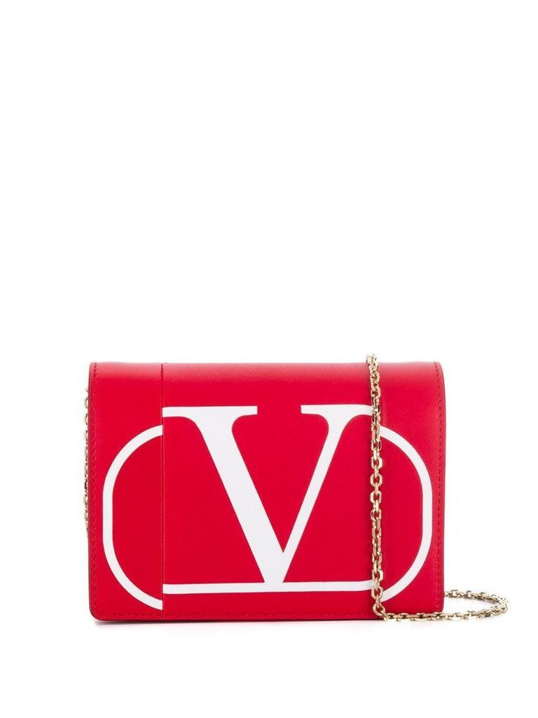 Valentino Valentino Garavani VLOGO chain pouch - Red