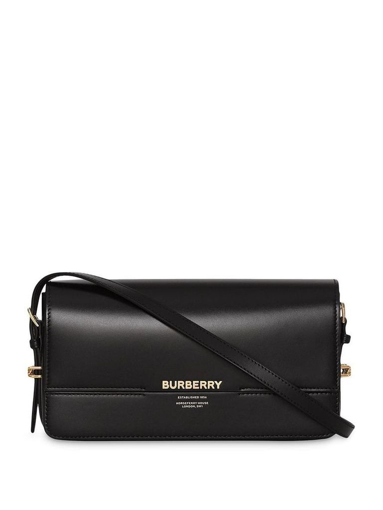 Burberry Mini Leather Grace Bag - Black