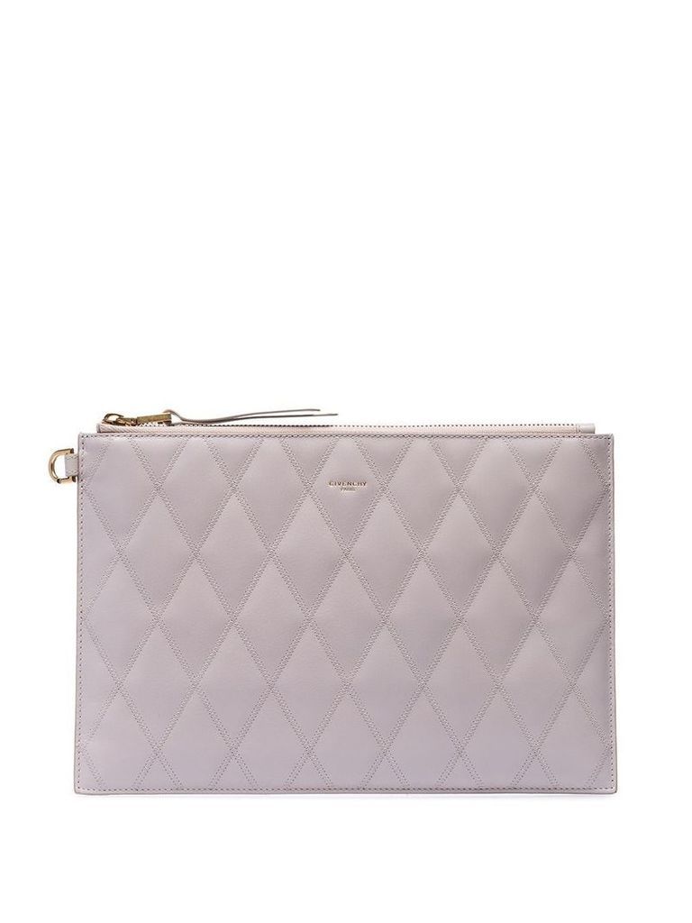 Givenchy quilted logo pouch - NEUTRALS