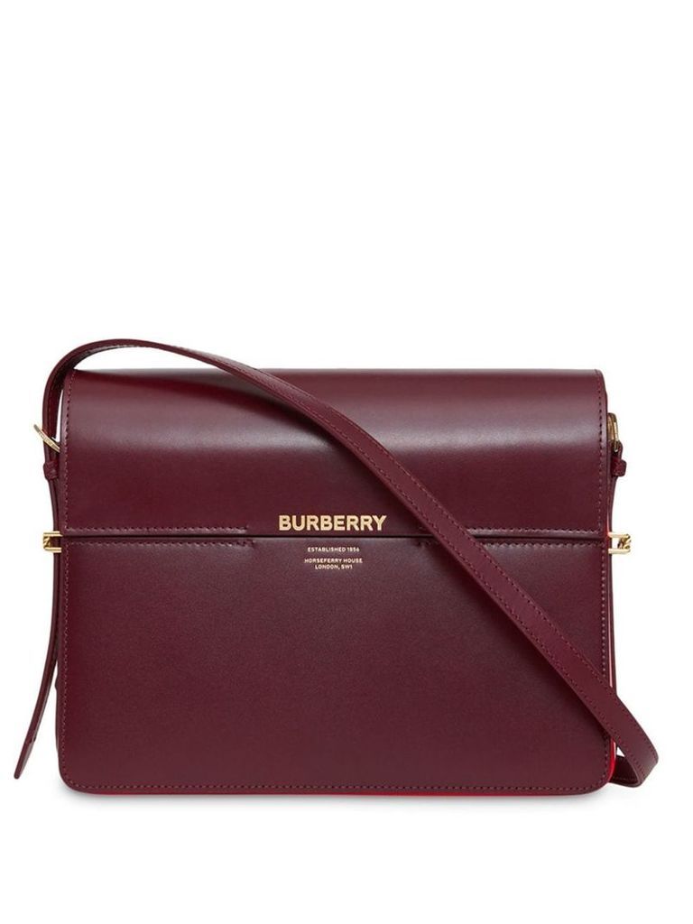 Burberry Large Leather Grace Bag - Red