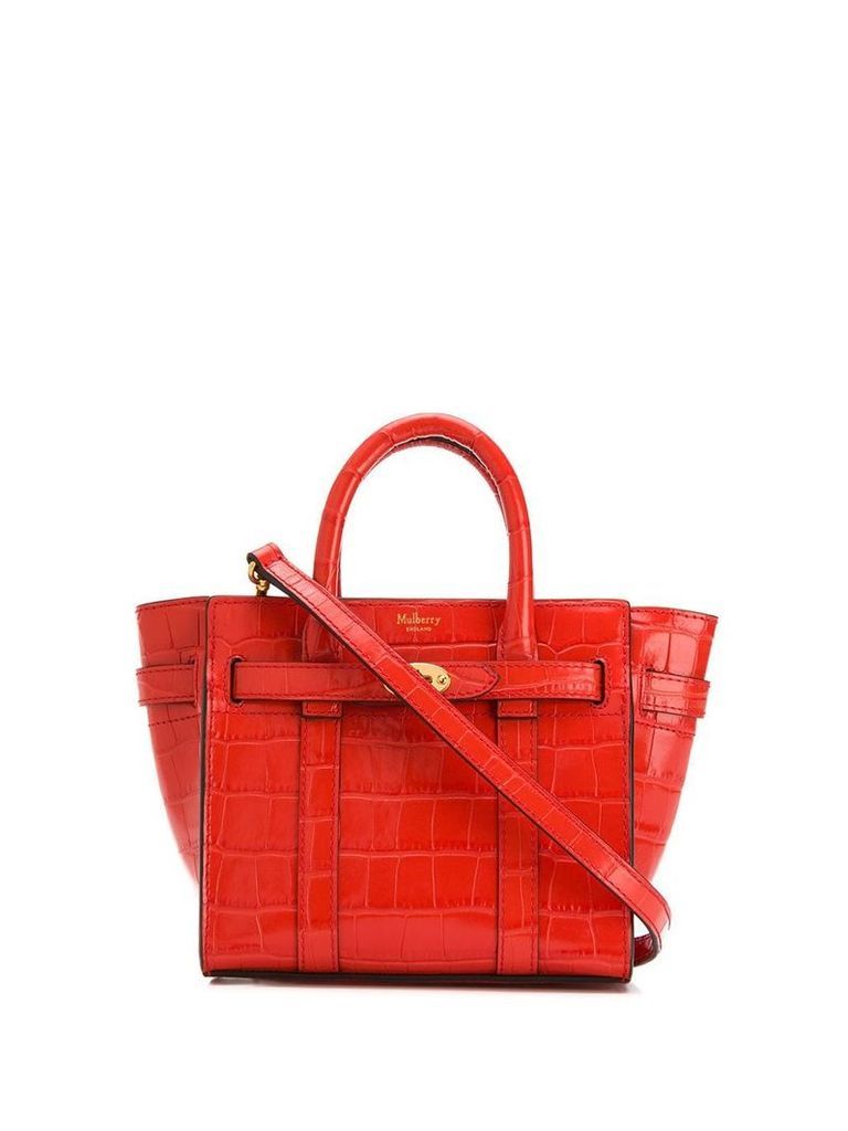 Mulberry micro zipped Bayswater tote - Red