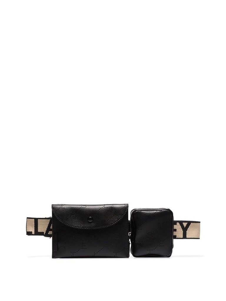 Stella McCartney monogram utility belt bag - Black