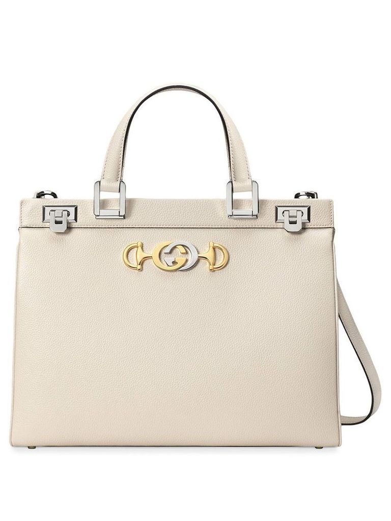Gucci Gucci Zumi medium top handle bag - White