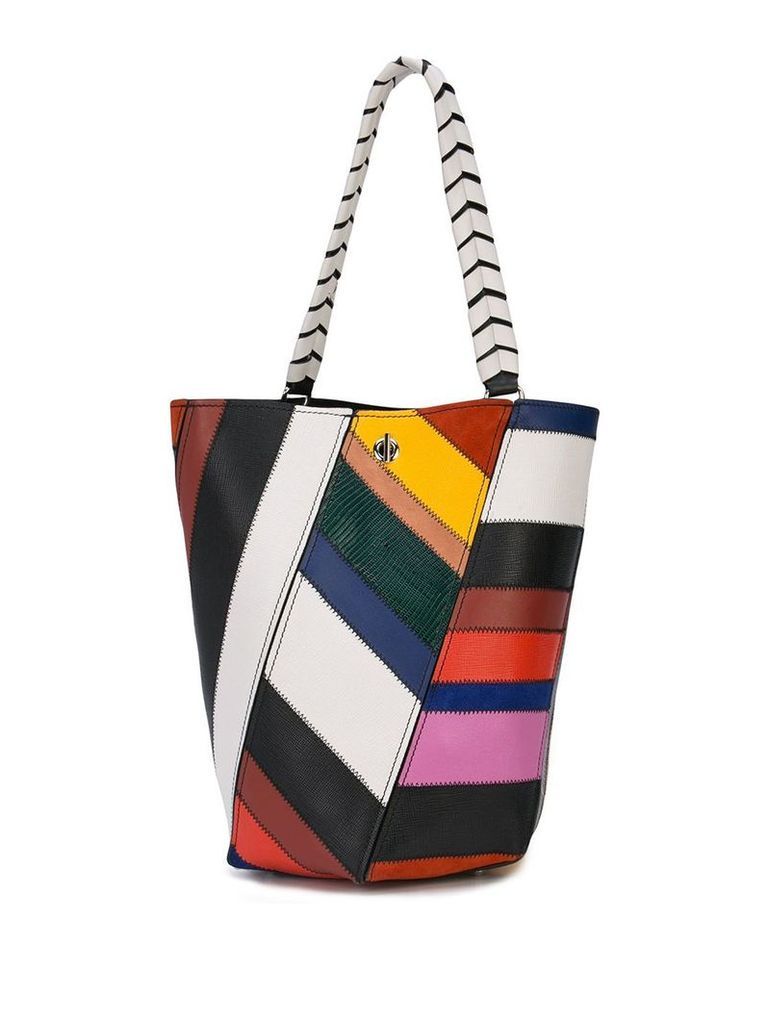 Proenza Schouler medium patchwork Hex bucket bag - Multicolour
