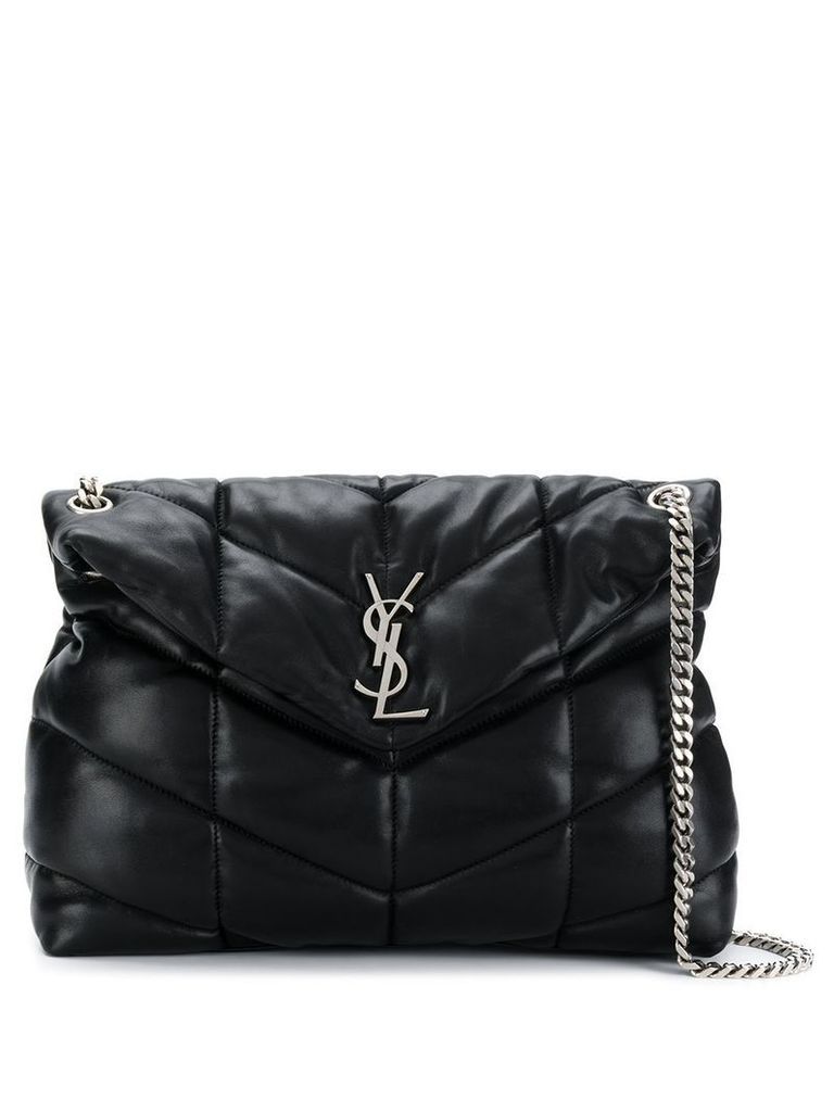 Saint Laurent medium Loulou leather shoulder bag - Black