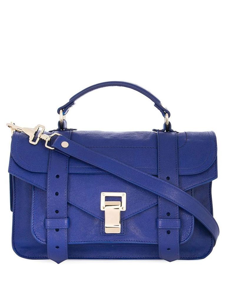 Proenza Schouler Ps1 Tiny-Lux satchel - Blue