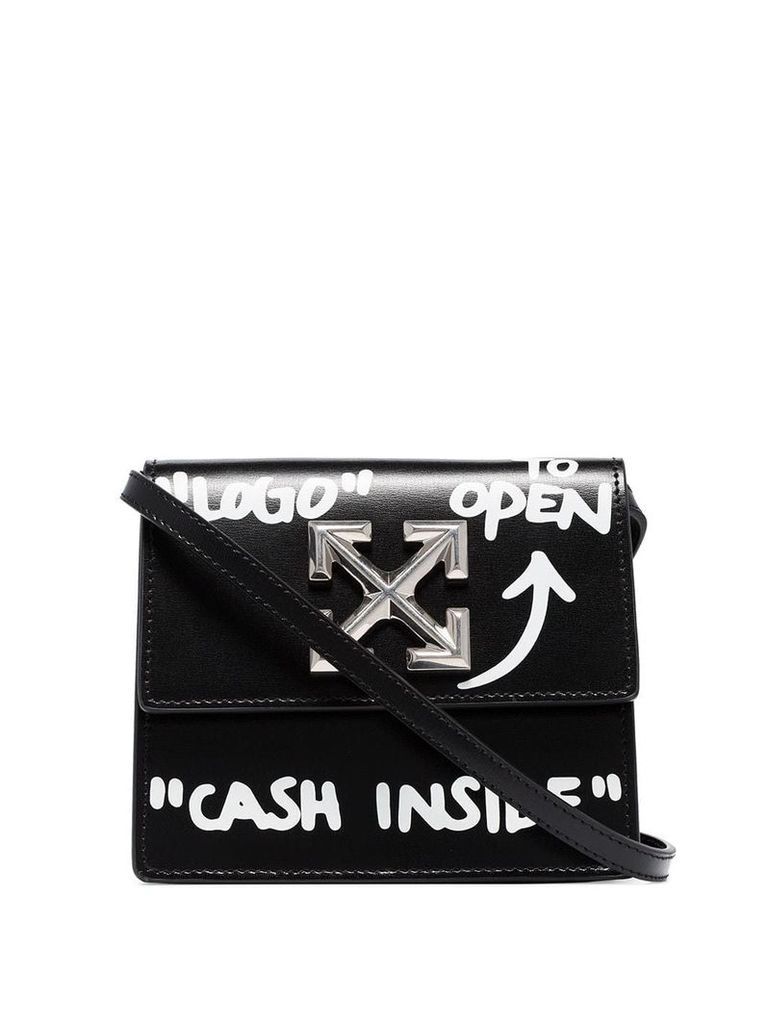Off-White Jitney 0.7 Cash Inside crossbody bag - Black