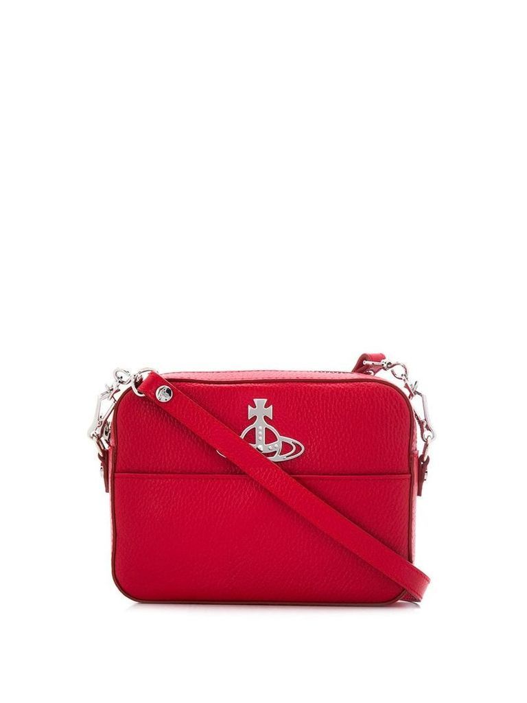 Vivienne Westwood logo plaque crossbody bag - Red