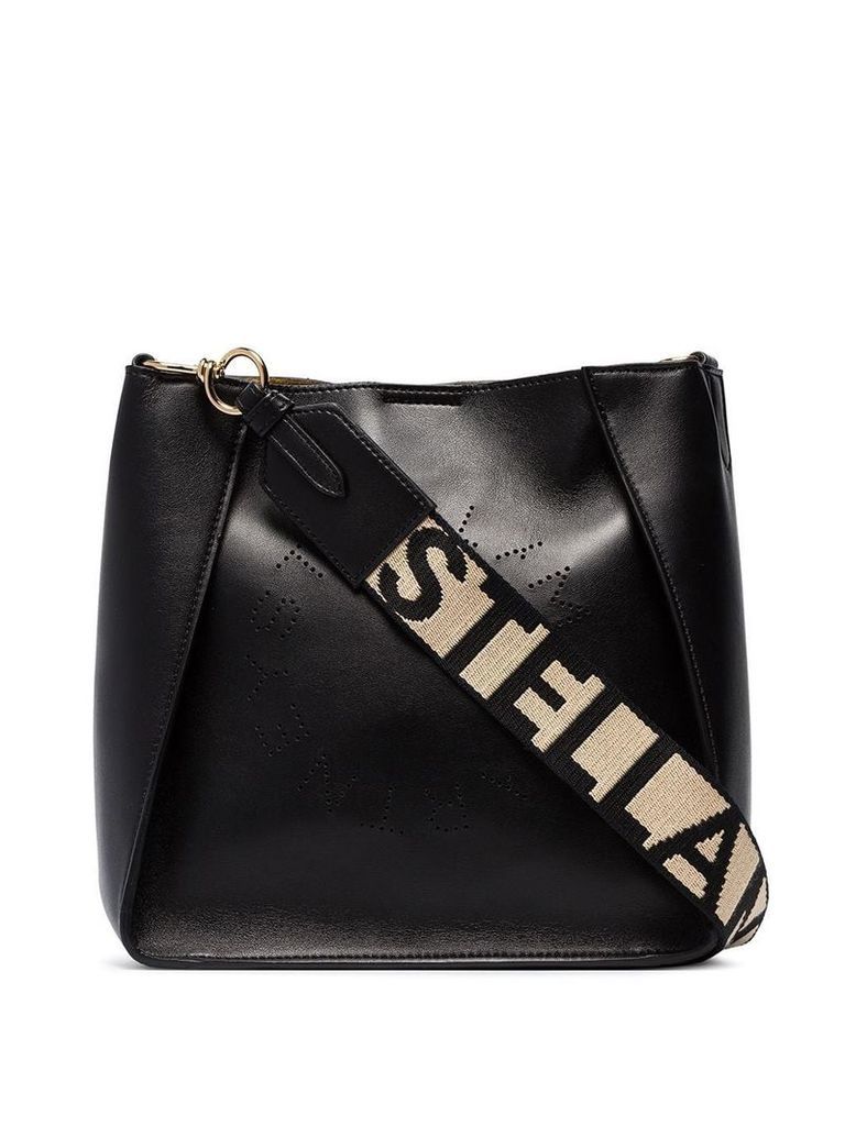 Stella McCartney Stella Logo crossbody bag - Black