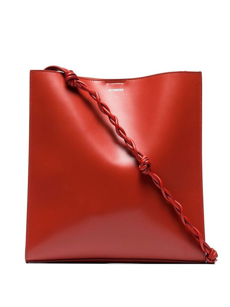 Jil Sander twist strap shoulder bag - Red