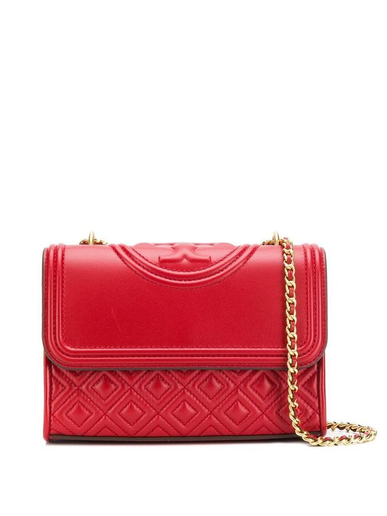 Tory Burch quilted fold-over bag - Red